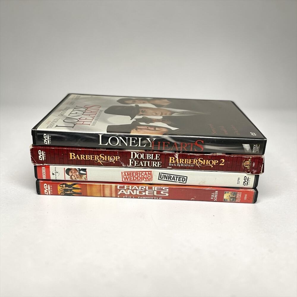 Comedy DVD Lot Barbershop Double Feature American Wedding Charlie’s Angels